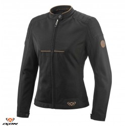 Geaca (jacheta) motociclete femei Urban/Heritage Ixon vara model Cornet WP LS culoare: negru/maro Geaca (jacheta) motociclete femei Urban/Heritage Ixon vara model Cornet WP LS culoare: negru/maro