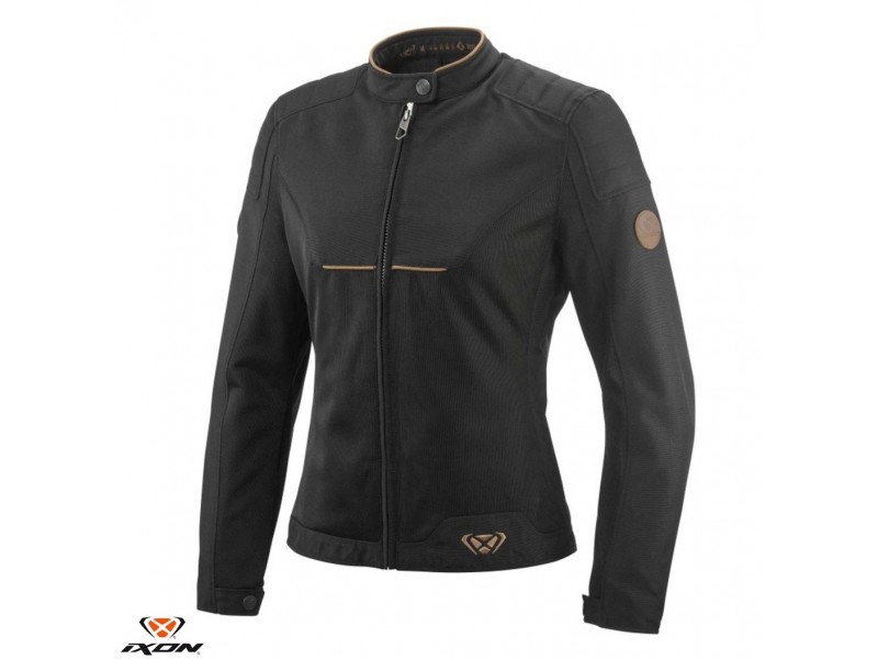 Geaca (jacheta) motociclete femei Urban/Heritage Ixon vara model Cornet WP LS culoare: negru/maro Geaca (jacheta) motociclete femei Urban/Heritage Ixon vara model Cornet WP LS culoare: negru/maro
