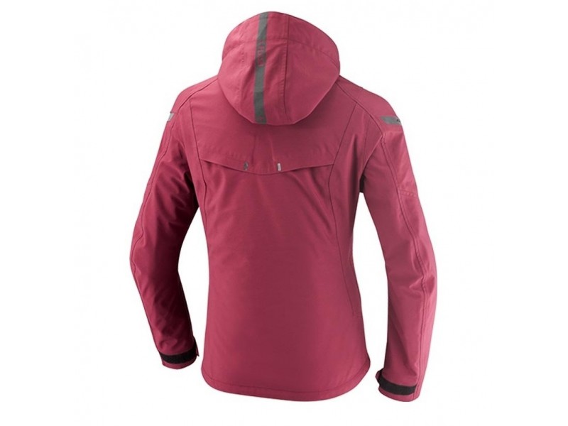 Geaca (jacheta) motociclete femei Touring/Adventure/Urban Ixon All season model Burning LS culoare: burgundy (visiniu) (geaca laminata; waterproof si pe exterior)