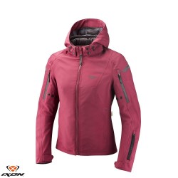 Geaca (jacheta) motociclete femei Touring/Adventure/Urban Ixon All season model Burning LS culoare: burgundy (visiniu) (geaca laminata; waterproof si pe exterior) Geaca (jacheta) motociclete femei Touring/Adventure/Urban Ixon All season model Burning LS culoare: burgundy (visiniu) (geaca laminata; waterproof si pe exterior)