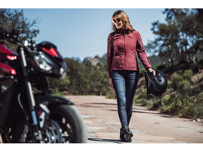 Geaca (jacheta) motociclete femei Touring/Adventure/Urban Ixon All season model Burning LS culoare: burgundy (visiniu) (geaca laminata; waterproof si pe exterior) Geaca (jacheta) motociclete femei Touring/Adventure/Urban Ixon All season model Burning LS culoare: burgundy (visiniu) (geaca laminata; waterproof si pe exterior)