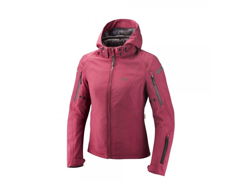 Geaca (jacheta) motociclete femei Touring/Adventure/Urban Ixon All season model Burning LS culoare: burgundy (visiniu) (geaca laminata; waterproof si pe exterior)