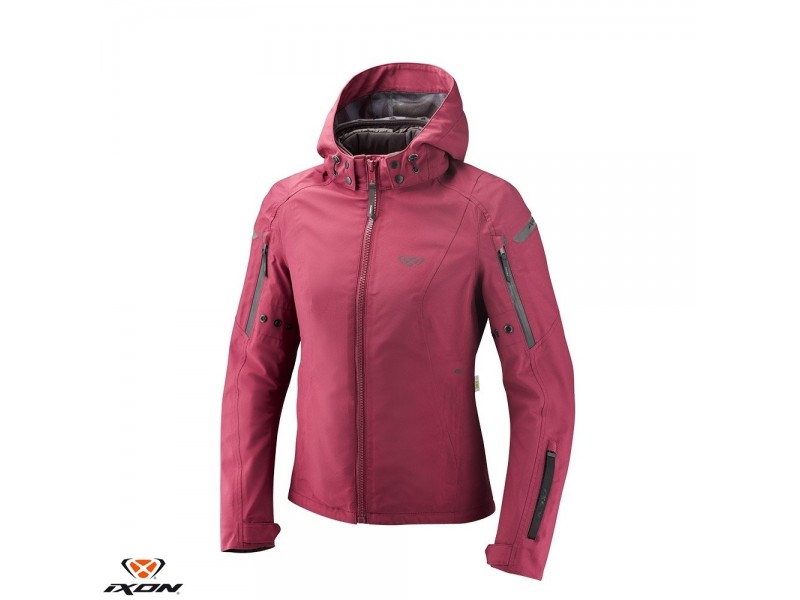 Geaca (jacheta) motociclete femei Touring/Adventure/Urban Ixon All season model Burning LS culoare: burgundy (visiniu) (geaca laminata; waterproof si pe exterior) Geaca (jacheta) motociclete femei Touring/Adventure/Urban Ixon All season model Burning LS culoare: burgundy (visiniu) (geaca laminata; waterproof si pe exterior)