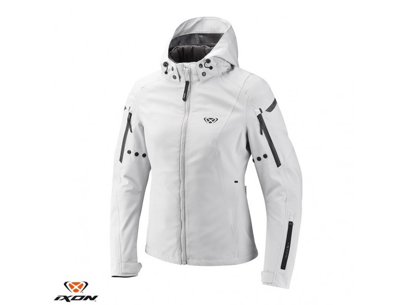 Geaca (jacheta) motociclete femei Touring/Adventure/Urban Ixon All season model Burning LS culoare: gri deschis (light grey) (geaca laminata; waterproof si pe exterior) Geaca (jacheta) motociclete femei Touring/Adventure/Urban Ixon All season model Burning LS culoare: gri deschis (light grey) (geaca laminata; waterproof si pe exterior)