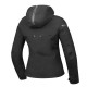 Geaca (jacheta) motociclete femei Touring/Adventure/Urban Ixon All season model Burning LS culoare: negru (geaca laminata; waterproof si pe exterior)