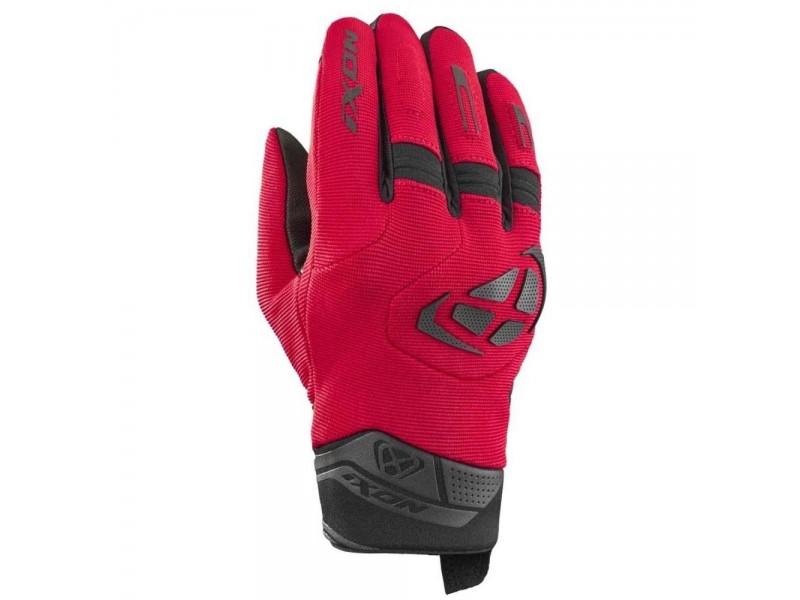 Manusi barbati Roadster vara textil/piele Ixon model MIG 2 MS culoare: rosu/negru - degete tactile