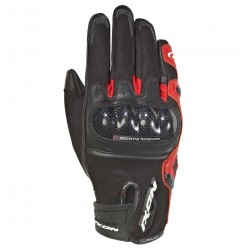 Manusi barbati Roadster vara piele/textil Ixon model RS Rise Air MS culoare: negru/rosu - degete tactile