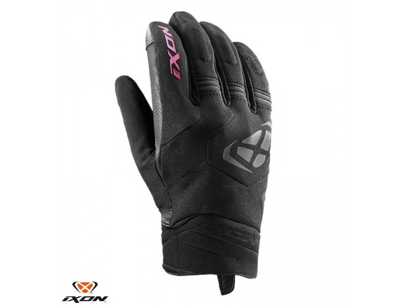 Manusi femei Roadster Mid-season textil/piele Ixon model MIG 2 WP LS culoare: negru/fuchsia (roz) - degete tactile Manusi femei Roadster Mid-season textil/piele Ixon model MIG 2 WP LS culoare: negru/fuchsia (roz) - degete tactile