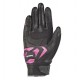 Manusi femei Roadster vara piele/textil Ixon model RS Rise Air LS culoare: negru/fucshsia (roz) - degete tactile