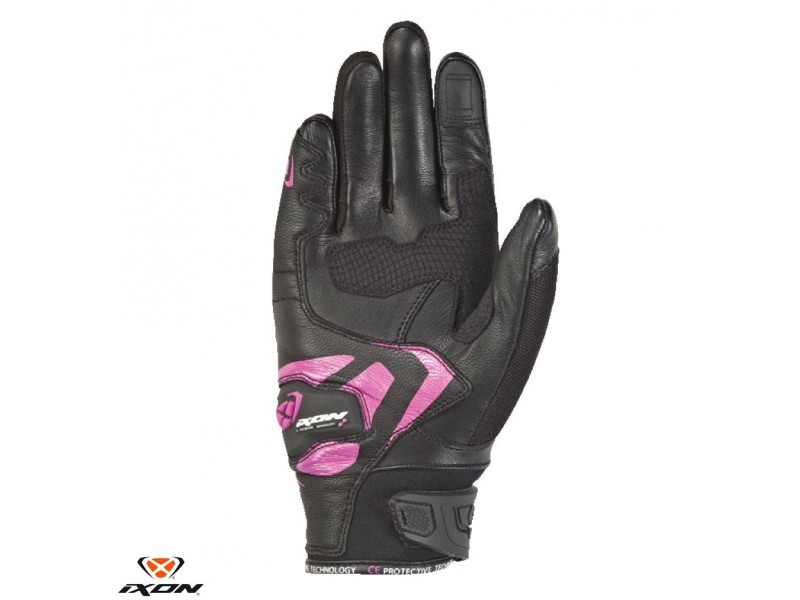 Manusi femei Roadster vara piele/textil Ixon model RS Rise Air LS culoare: negru/fucshsia (roz) - degete tactile Manusi femei Roadster vara piele/textil Ixon model RS Rise Air LS culoare: negru/fucshsia (roz) - degete tactile