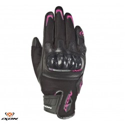 Manusi femei Roadster vara piele/textil Ixon model RS Rise Air LS culoare: negru/fucshsia (roz) - degete tactile Manusi femei Roadster vara piele/textil Ixon model RS Rise Air LS culoare: negru/fucshsia (roz) - degete tactile