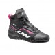 Ghete moto Roadster femei All season Ixon model Ranker WP LS culoare: negru/alb/fuchsia (roz) (100% waterproof)
