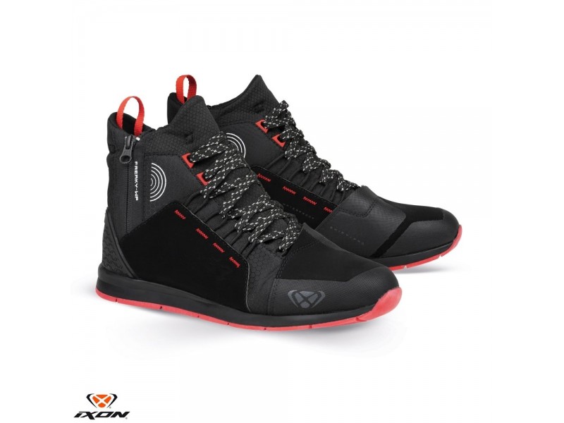 Ghete moto Urban barbati All Season Ixon model Freaky WP MS culoare: negru/rosu/alb (100% waterproof) Ghete moto Urban barbati All Season Ixon model Freaky WP MS culoare: negru/rosu/alb (100% waterproof)