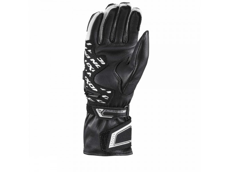 Manusi femei Racing vara piele Ixon model Thund LS culoare: negru/alb - degete tactile