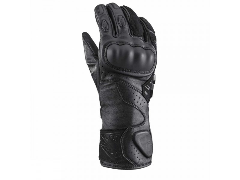 Manusi femei Racing vara piele Ixon model Thund LS culoare: negru - degete tactile