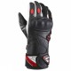 Manusi barbati Racing vara piele Ixon model Thund MS culoare: negru/rosu/alb - degete tactile