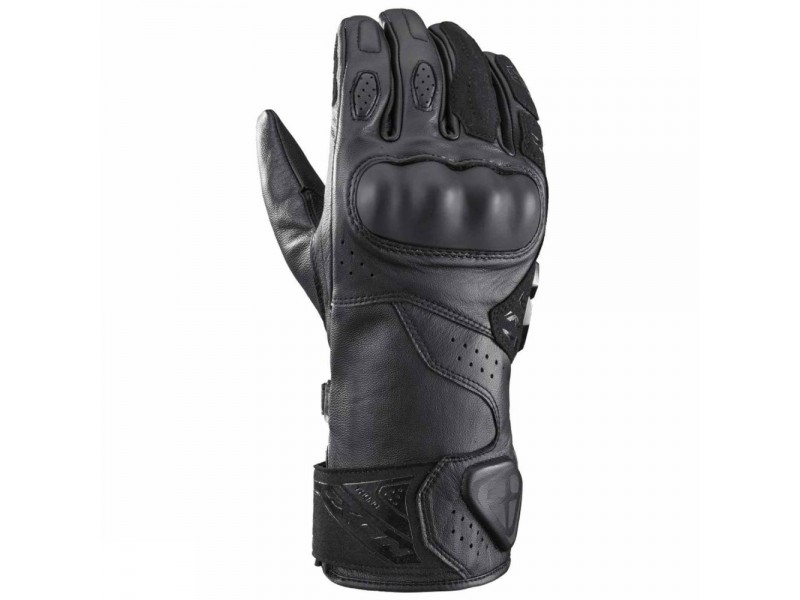 Manusi barbati Racing vara piele Ixon model Thund MS culoare: negru - degete tactile