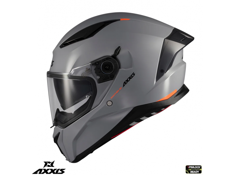 Casca integrala Axxis Panther SV A12 gri lucios (ochelari soare integrati) - tip viziera: MT-V-31