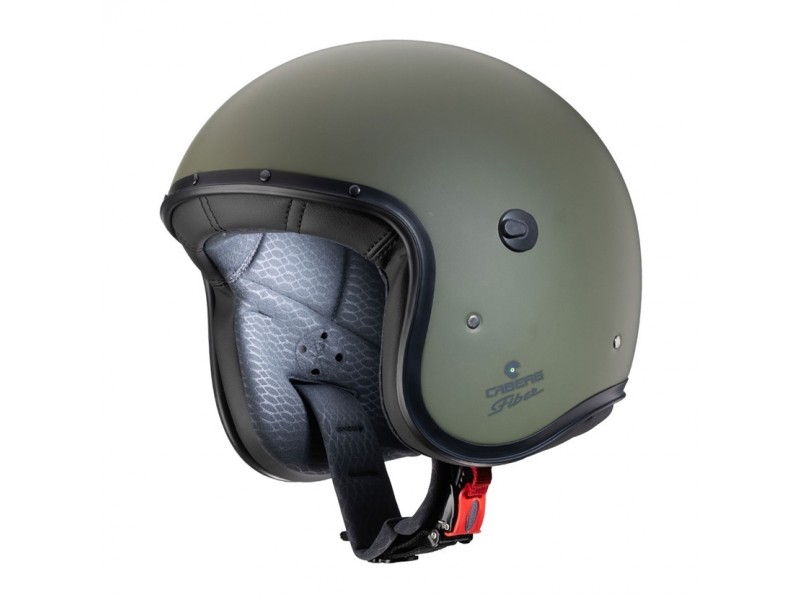 Casca open face (jet) Caberg model Freeride X 29 verde military mat (fibra de sticla)