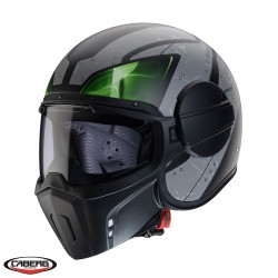 Casca Caberg model Ghost X Vyrus P7 negru/gri/verde fluor mat - fibra de sticla Casca Caberg model Ghost X Vyrus P7 negru/gri/verde fluor mat - fibra de sticla