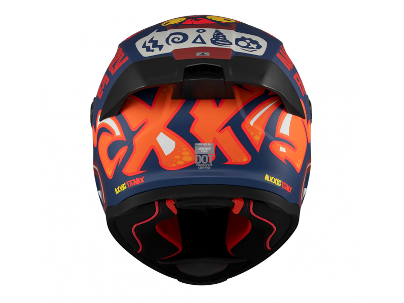 Casca integrala Axxis Fenix Angry Face C5 rosu mat - tip viziera: MT-V-31B