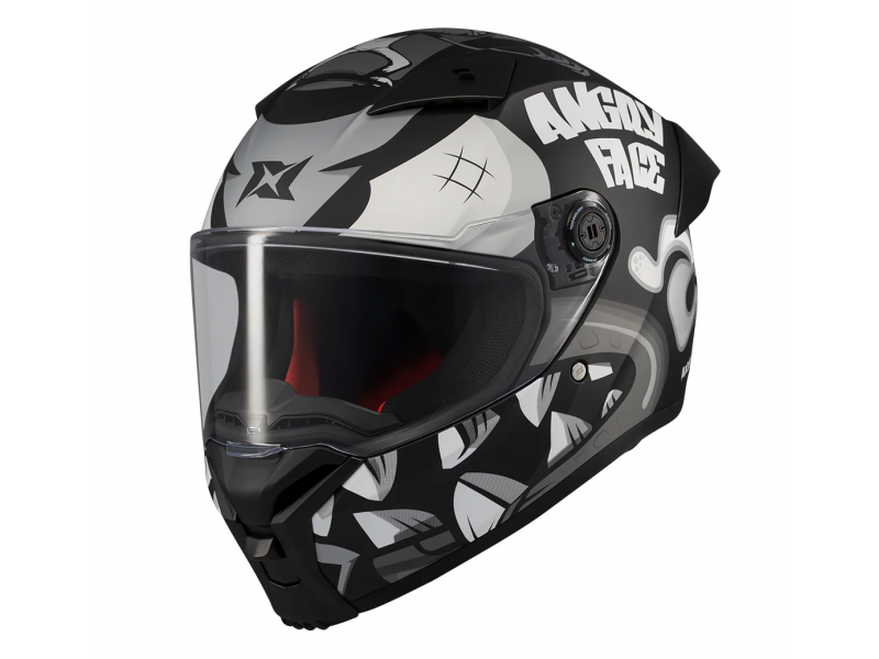 Casca integrala Axxis Fenix Angry Face B2 negru mat - tip viziera: MT-V-31B