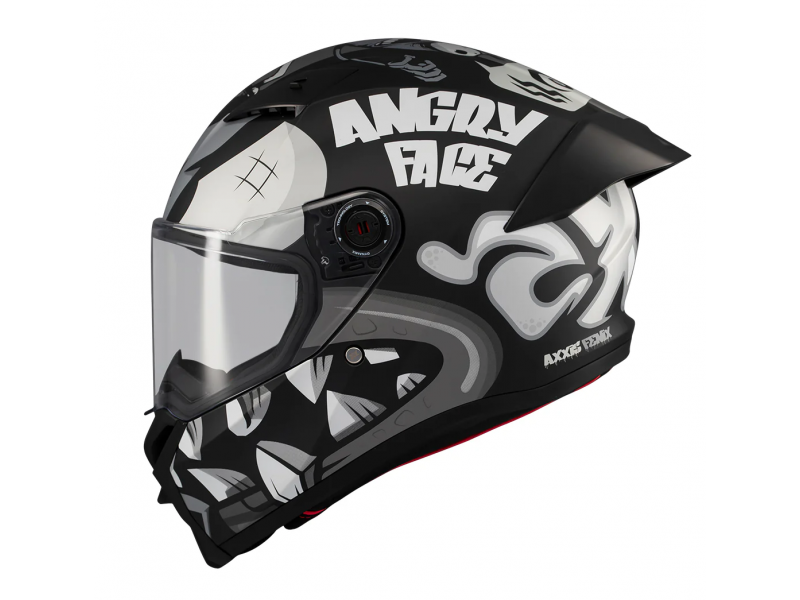 Casca integrala Axxis Fenix Angry Face B2 negru mat - tip viziera: MT-V-31B