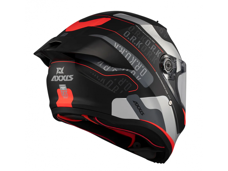 Casca integrala Axxis Fenix Ork B5 rosu mat - tip viziera: MT-V-31B