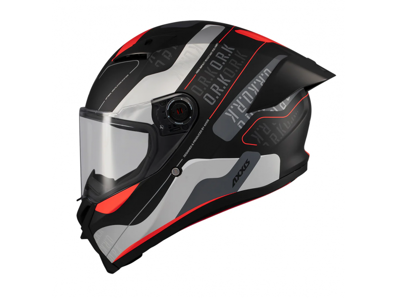 Casca integrala Axxis Fenix Ork B5 rosu mat - tip viziera: MT-V-31B