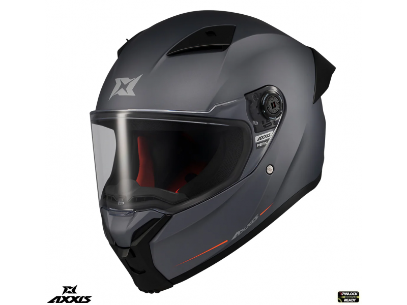 Casca integrala Axxis Fenix A12 gri mat - tip viziera: MT-V-31B