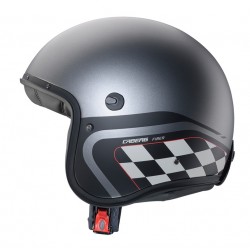 Casca open face (jet) Caberg model Freeride X Daytona O9 matt gun (titanium)/negru/alb mat (fibra de sticla) Casca open face (jet) Caberg model Freeride X Daytona O9 matt gun (titanium)/negru/alb mat (fibra de sticla)