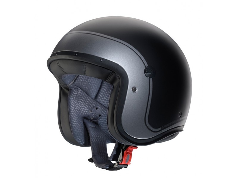 Casca open face (jet) Caberg model Freeride X Imola D5 negru/gun metal (titanium) mat (fibra de sticla)