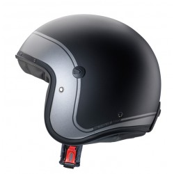 Casca open face (jet) Caberg model Freeride X Imola D5 negru/gun metal (titanium) mat (fibra de sticla)