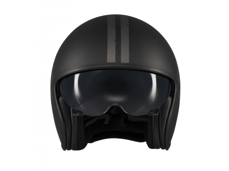 Casca Axxis model Hornet S SV Vintageclub B1 negru mat (ochelari soare integrati) - omologare noua ECE 22.06