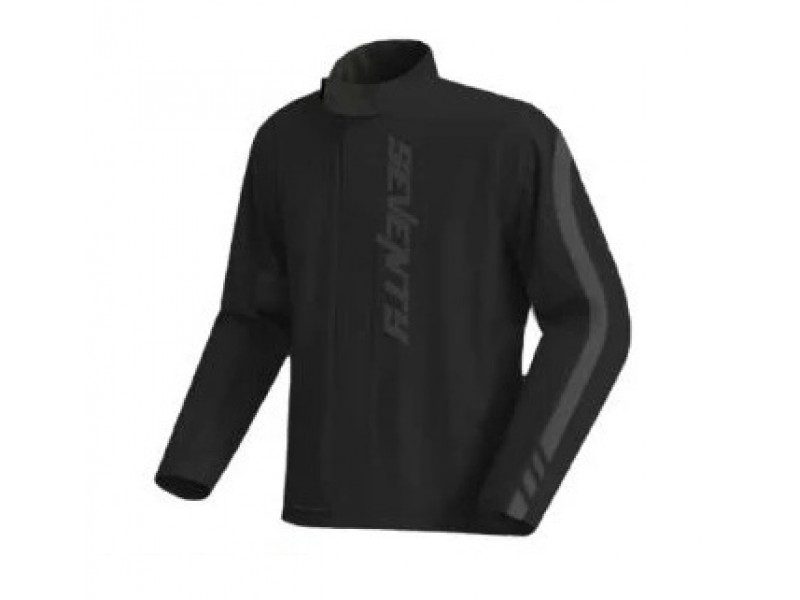 Costum moto ploaie (geaca+pantaloni) Seventy model SD-S5 Monsoon culoare: negru (montare peste echipament)