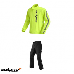 Costum moto ploaie (geaca+pantaloni) Seventy model SD-S5 Monsoon culoare: galben/negru (montare peste echipament) Costum moto ploaie (geaca+pantaloni) Seventy model SD-S5 Monsoon culoare: galben/negru (montare peste echipament)