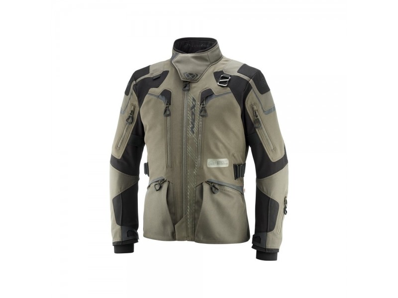 Geaca (jacheta) motociclete barbati Touring/Adventure Ixon All season/vara model Odin MS culoare: khaki/negru