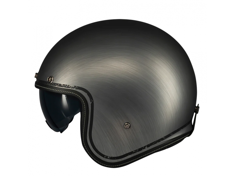 Casca open face motociclete MT Le Mans 2 S SV Scratched Chrome A2 gri mat (ochelari soare integrati) - omologare noua ECE 22.06 Casca open face motociclete MT Le Mans 2 S SV Scratched Chrome A2 gri mat (ochelari soare integrati) - omologare noua ECE 22.06