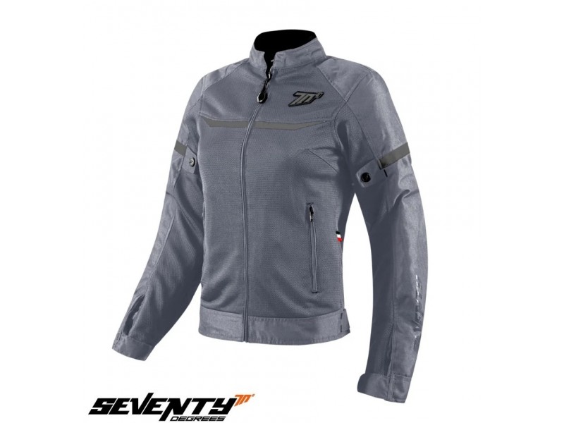 Geaca (jacheta) femei Racing vara Seventy model SD-JR30.2 Mojave culoare: gri ice