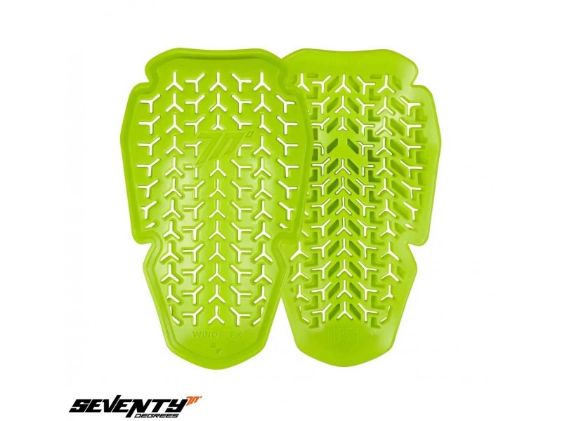 Set protectii umeri femei omologate Seventy model SD-A33 Windflex Small (Level 2) – culoare: verde fluor