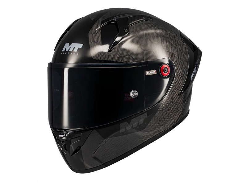 Casca integrala MT KRE+ S Pure Carbon A1 negru lucios - 100% carbon