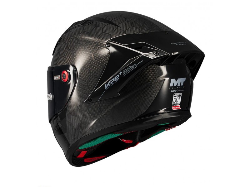 Casca integrala MT KRE+ S Pure Carbon A1 negru lucios - 100% carbon