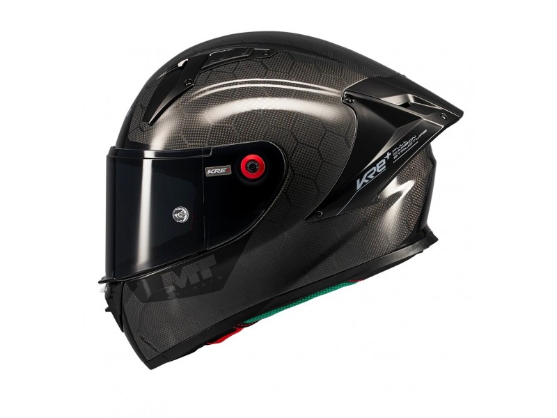 Casca integrala MT KRE+ S Pure Carbon A1 negru lucios - 100% carbon