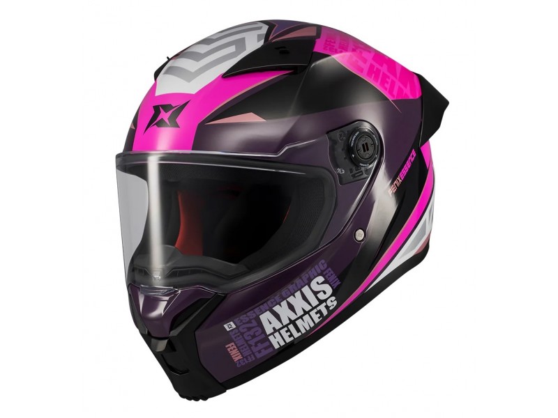 Casca integrala Axxis Fenix Essence C8 roz mat - tip viziera: MT-V-31B