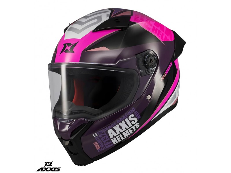 Casca integrala Axxis Fenix Essence C8 roz mat - tip viziera: MT-V-31B