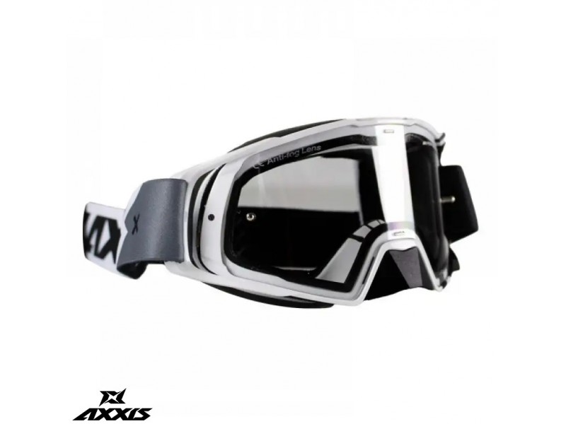 Ochelari Axxis Off road (cross-enduro) MX EVO Strap A0 alb - culoare: alb Ochelari Axxis Off road (cross-enduro) MX EVO Strap A0 alb - culoare: alb