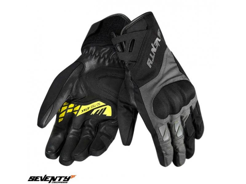 Manusi barbati Touring/Adventure iarna Seventy model:SD-T55 Atak - culoare: negru/galben