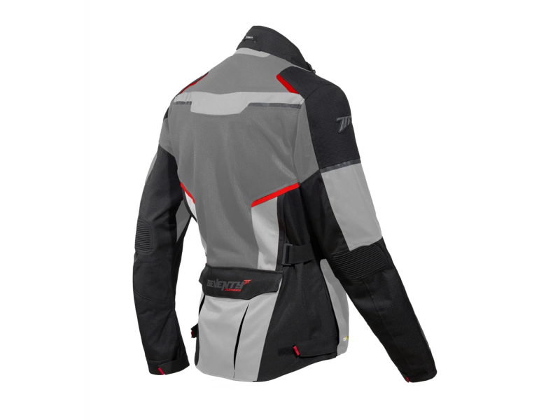 Geaca (jacheta) motociclete barbati Touring Seventy vara model SD-JT70 Atacama culoare: negru/gri/rosu