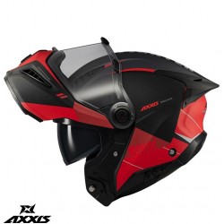 Casca modulabila (flip-up) Axxis GhostFighter SV Maniac B5 negru/rosu mat (ochelari soare integrati) – tip viziera: MT-V-36 Casca modulabila (flip-up) Axxis GhostFighter SV Maniac B5 negru/rosu mat (ochelari soare integrati) – tip viziera: MT-V-36