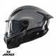 Casca modulabila (flip-up) Axxis GhostFighter SV Bitone C2 negru/gri lucios (ochelari soare integrati) – tip viziera: MT-V-36